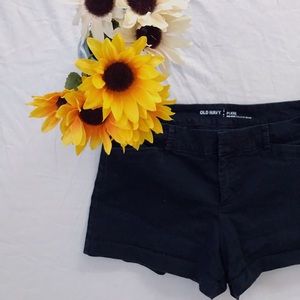 Old Navy Black Mid-rise Shorts
